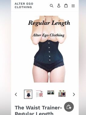 Alter Ego Steel Boned Corset Top